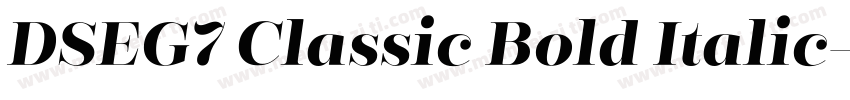 DSEG7 Classic Bold Italic字体转换